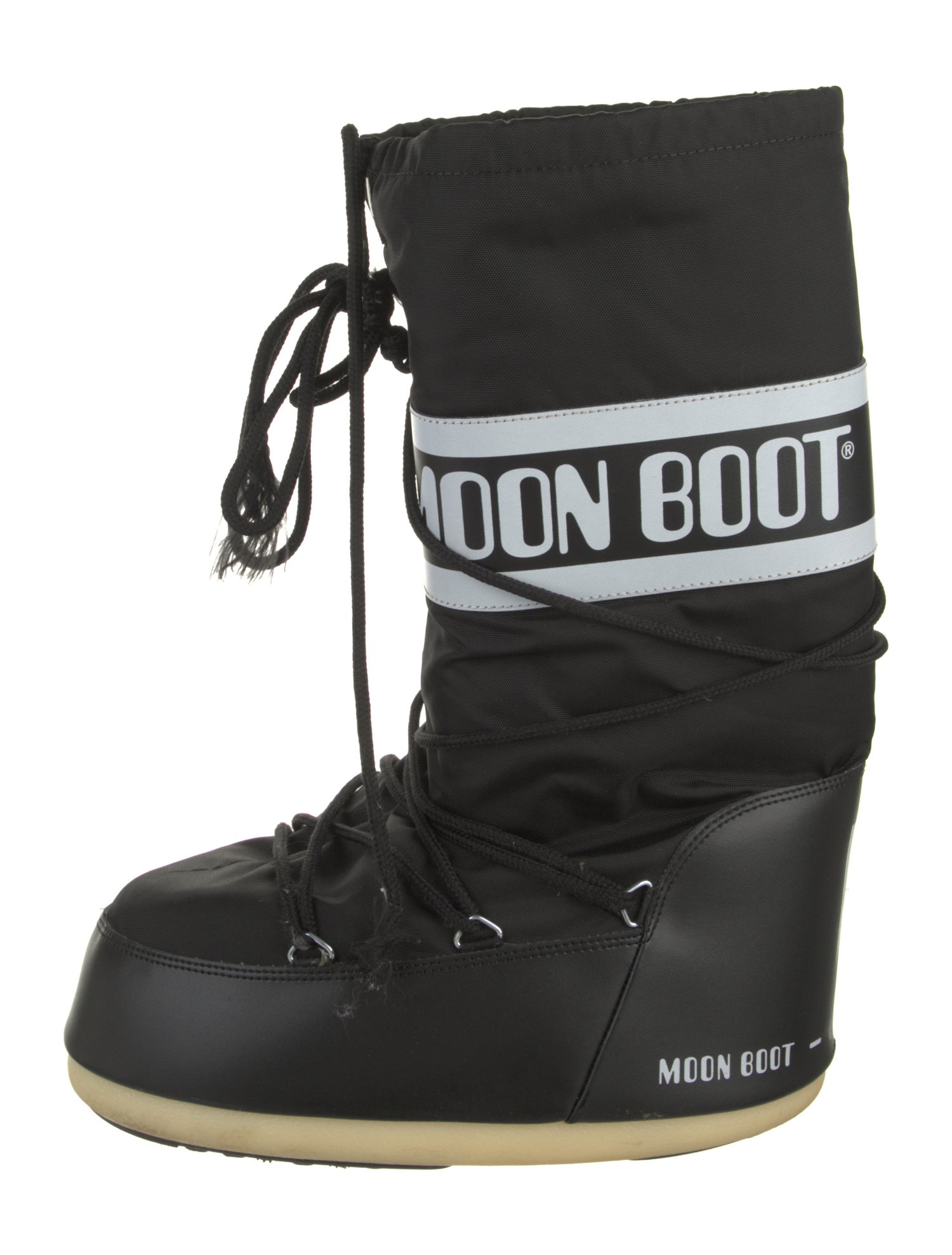 Moon Boot Nylon Graphic Print Lace-Up Boots