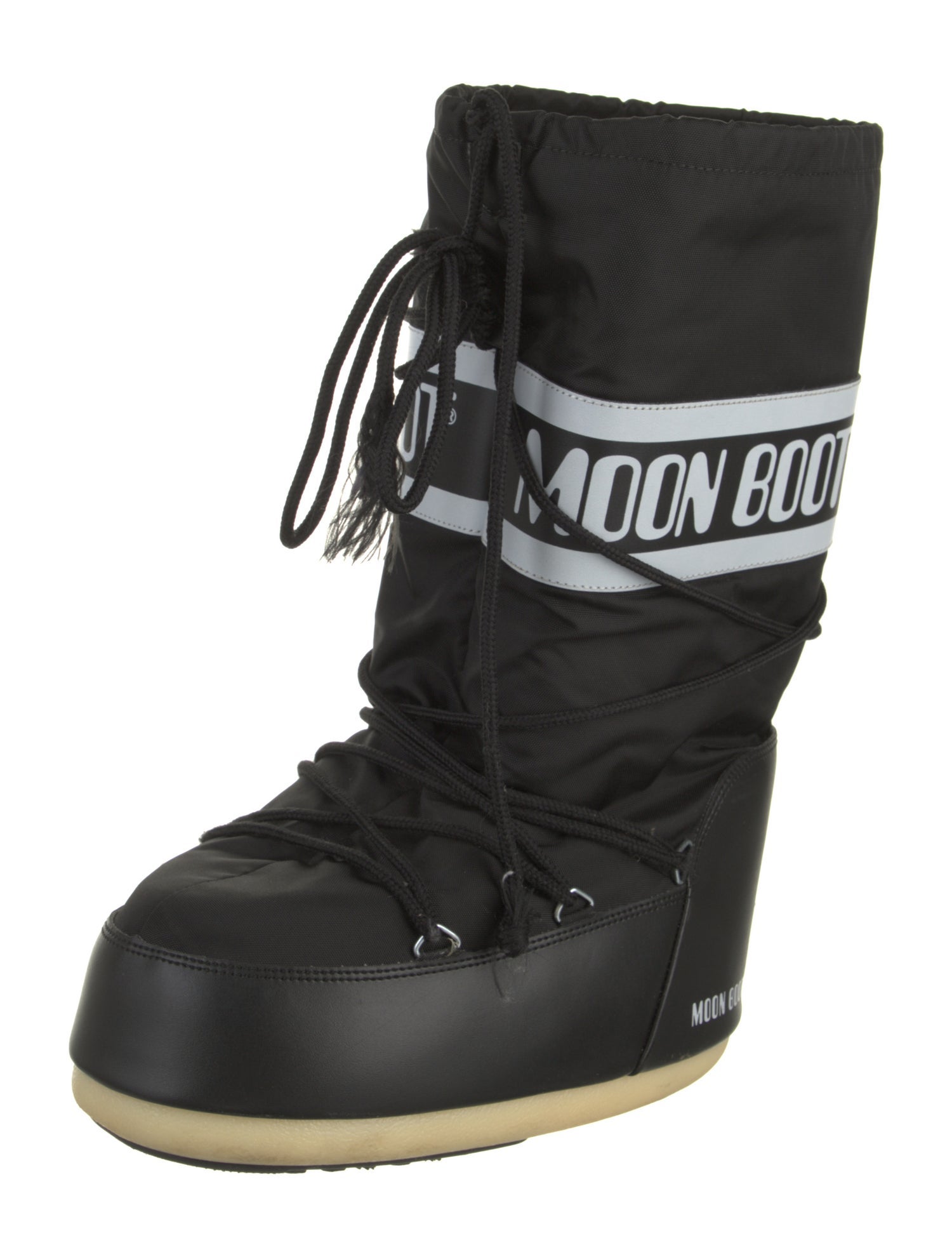 Moon Boot Nylon Graphic Print Lace-Up Boots