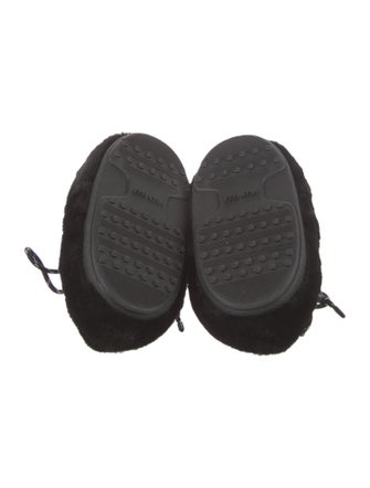 Moon Boot Faux Fur Beaded Accents