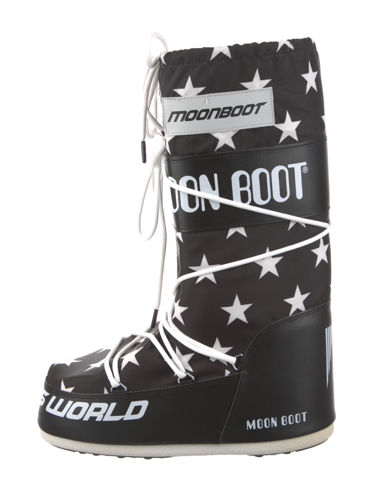 Moon Boot Nylon Printed Lace-Up Boots