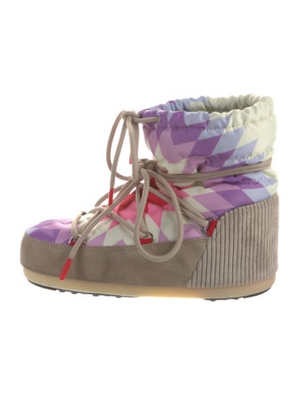 Moon Boot Nylon Printed Snow Boots