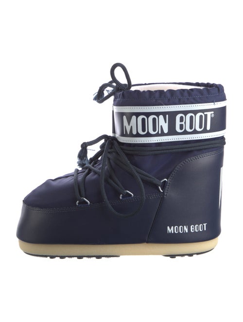 Moon Boot Leather Printed Lace-Up Boots