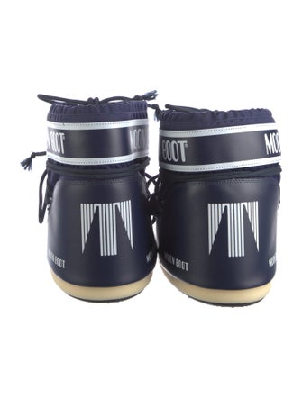 Moon Boot Leather Printed Lace-Up Boots