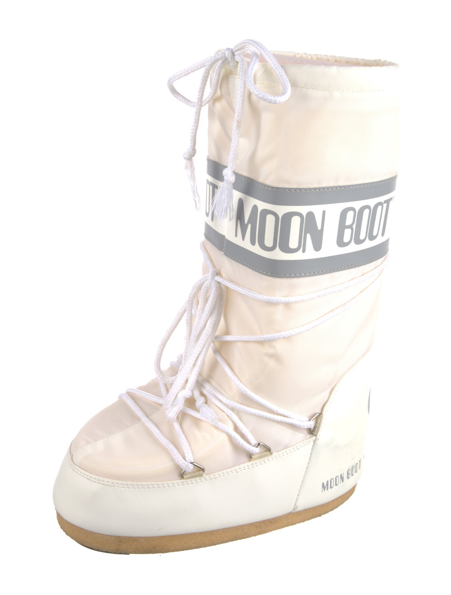 Moon Boot Nylon Graphic Print Lace-Up Boots