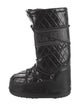 Moon Boot Patent Leather Lace-Up Boots