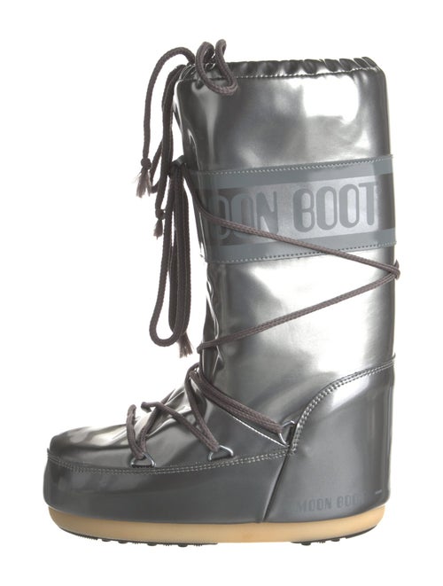 Moon Boot Nylon Graphic Print Lace-Up Boots