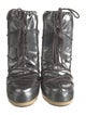 Moon Boot Nylon Graphic Print Lace-Up Boots