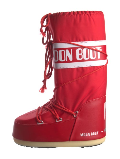 Moon Boot Nylon Graphic Print Lace-Up Boots