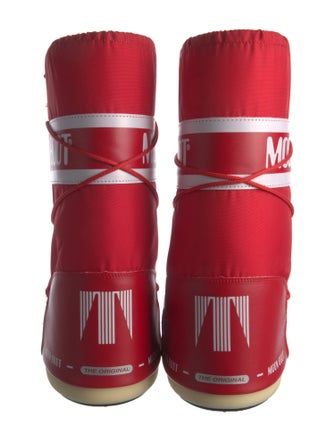 Moon Boot Nylon Graphic Print Lace-Up Boots