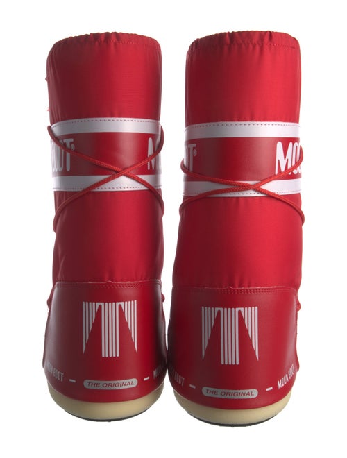 Moon Boot Nylon Graphic Print Lace-Up Boots