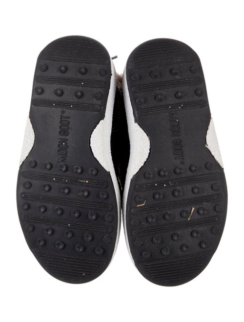 Moon Boot Fur Trim Leather Boots