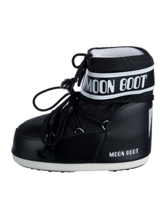 Moon Boot Leather Graphic Print Lace-Up Boots w/ Tags