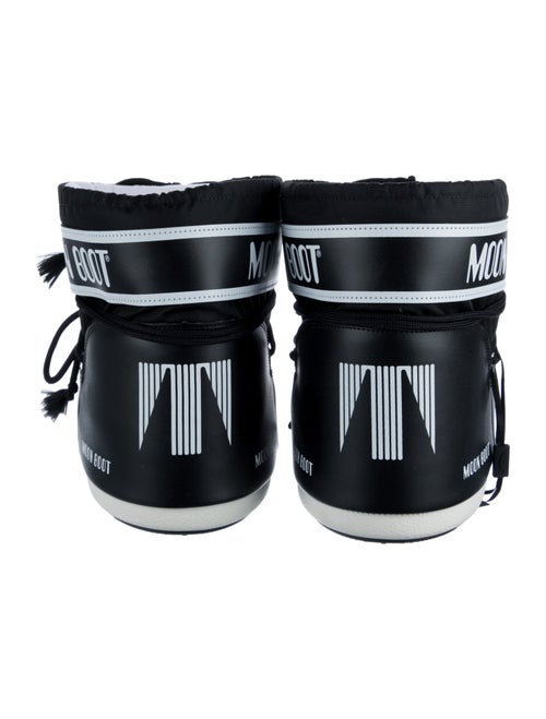 Moon Boot Leather Graphic Print Lace-Up Boots w/ Tags