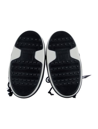 Moon Boot Leather Graphic Print Lace-Up Boots w/ Tags