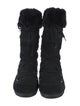 Moon Boot Suede Faux Fur Trim Lace-Up Boots