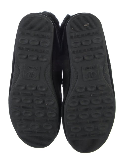 Moon Boot Suede Faux Fur Trim Lace-Up Boots