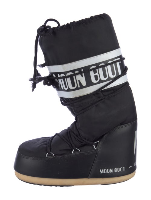 Moon Boot Nylon Graphic Print Lace-Up Boots