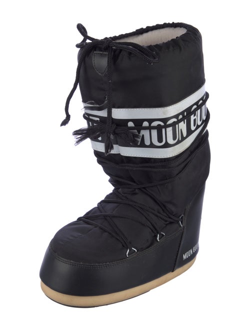 Moon Boot Nylon Graphic Print Lace-Up Boots