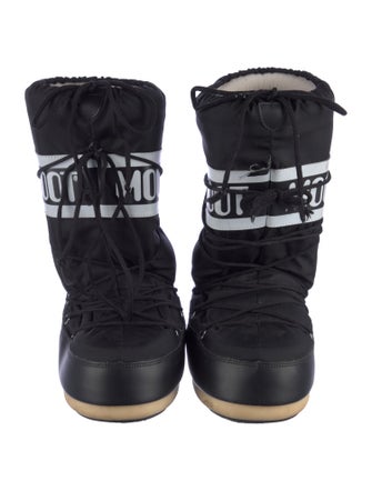 Moon Boot Nylon Graphic Print Lace-Up Boots