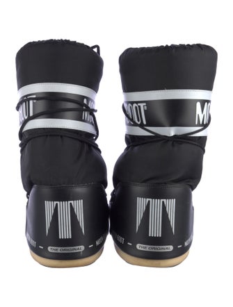 Moon Boot Nylon Graphic Print Lace-Up Boots