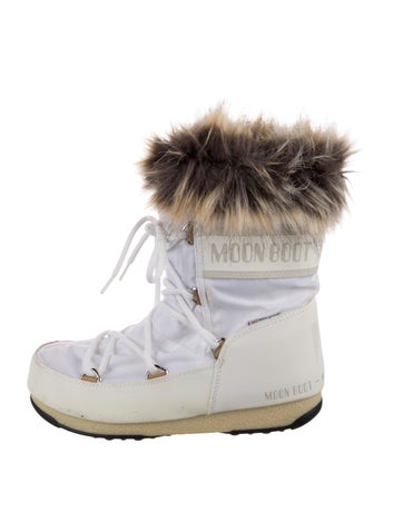 Moon Boot Boots Nylon Faux Fur Trim Lace-Up 5