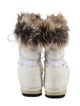 Moon Boot Nylon Faux Fur Trim Lace-Up Boots