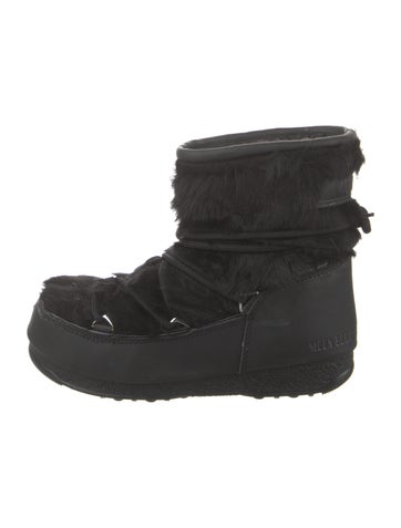 Moon Boot Boots Faux Fur Lace-Up 5.5