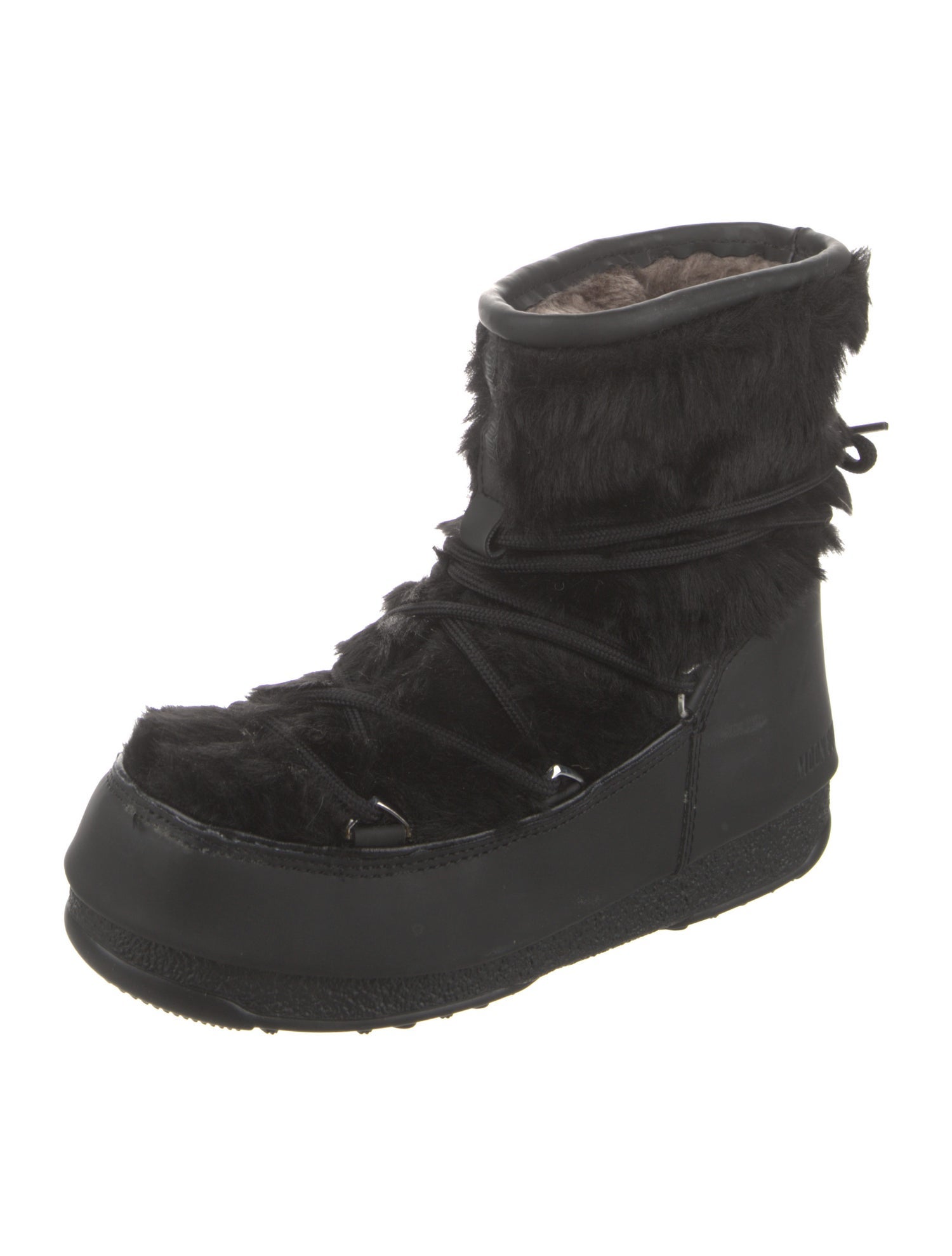 Moon Boot Faux Fur Lace-Up Boots w/ Tags