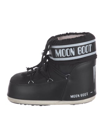 Moon Boot Nylon Graphic Print Lace-Up Boots