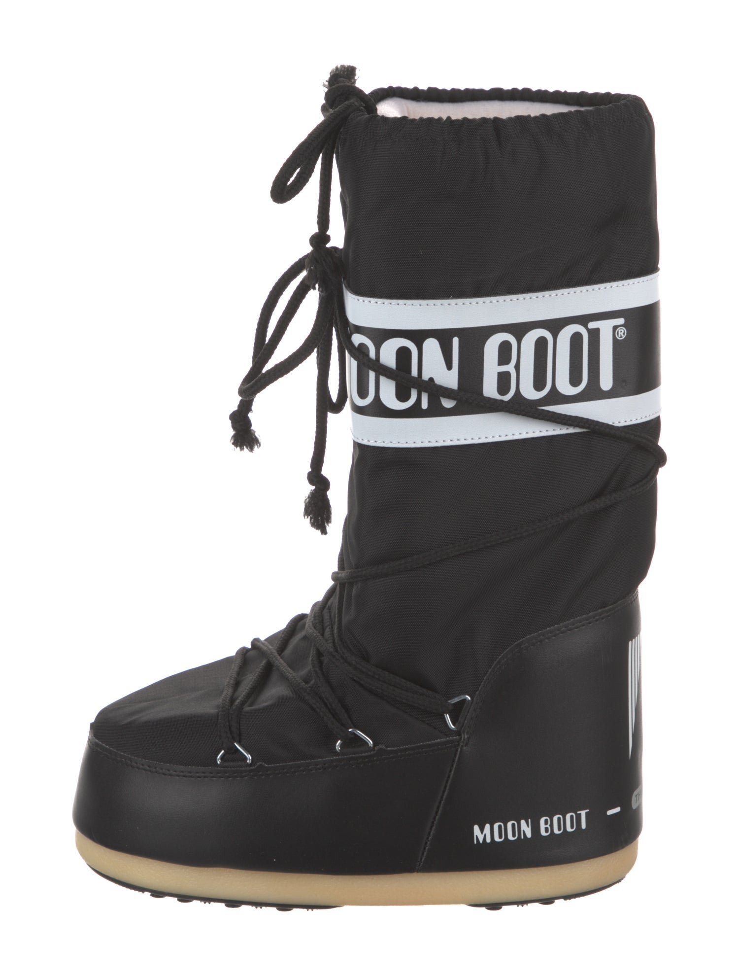 Moon Boot Nylon Graphic Print Lace-Up Boots
