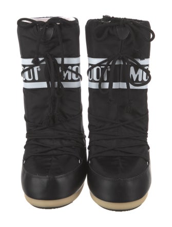 Moon Boot Nylon Graphic Print Lace-Up Boots
