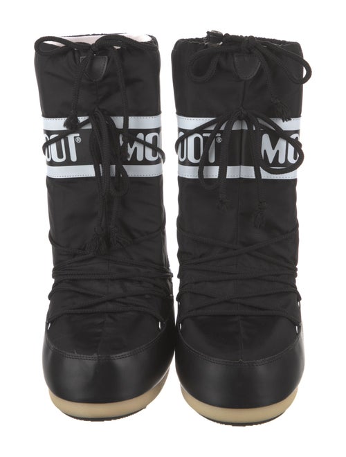 Moon Boot Nylon Graphic Print Lace-Up Boots