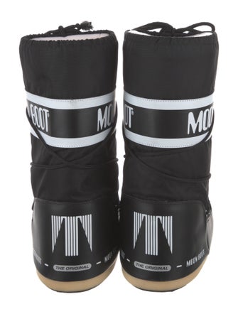 Moon Boot Nylon Graphic Print Lace-Up Boots