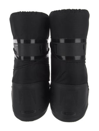 Moon Boot Nylon Bow Accents Lace-Up Boots