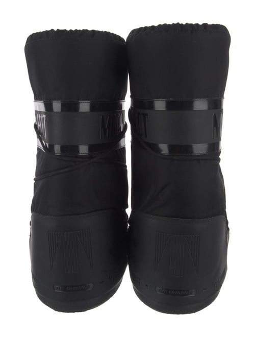 Moon Boot Nylon Bow Accents Lace-Up Boots