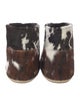 Moon Boot Ponyhair Animal Print Lace-Up Boots