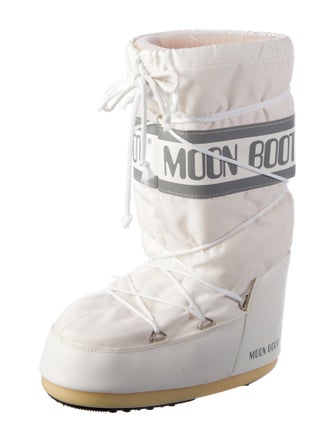 Moon Boot Nylon Graphic Print Lace-Up Boots