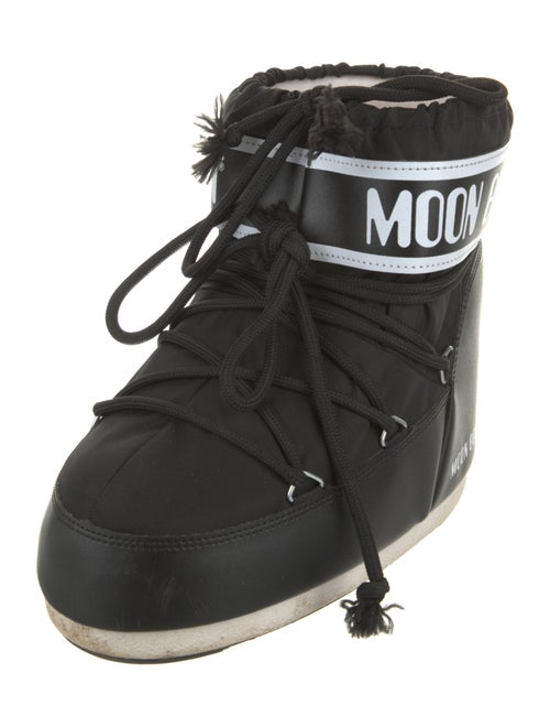 Moon Boot Leather Printed Lace-Up Boots