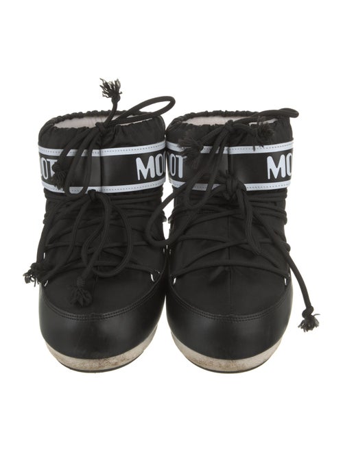 Moon Boot Leather Printed Lace-Up Boots