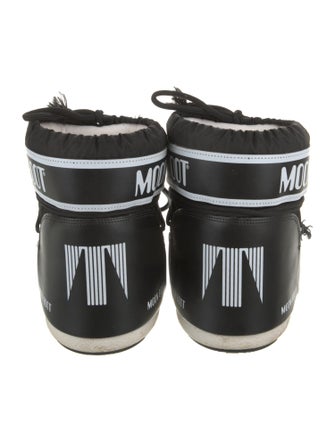 Moon Boot Leather Printed Lace-Up Boots