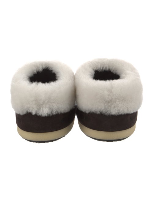 Moon Boot Suede Faux Fur Trim Lace-Up Boots