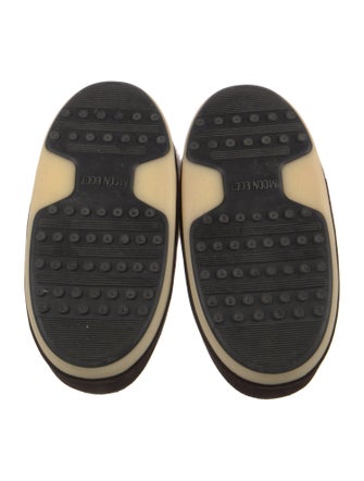 Moon Boot Suede Faux Fur Trim Lace-Up Boots