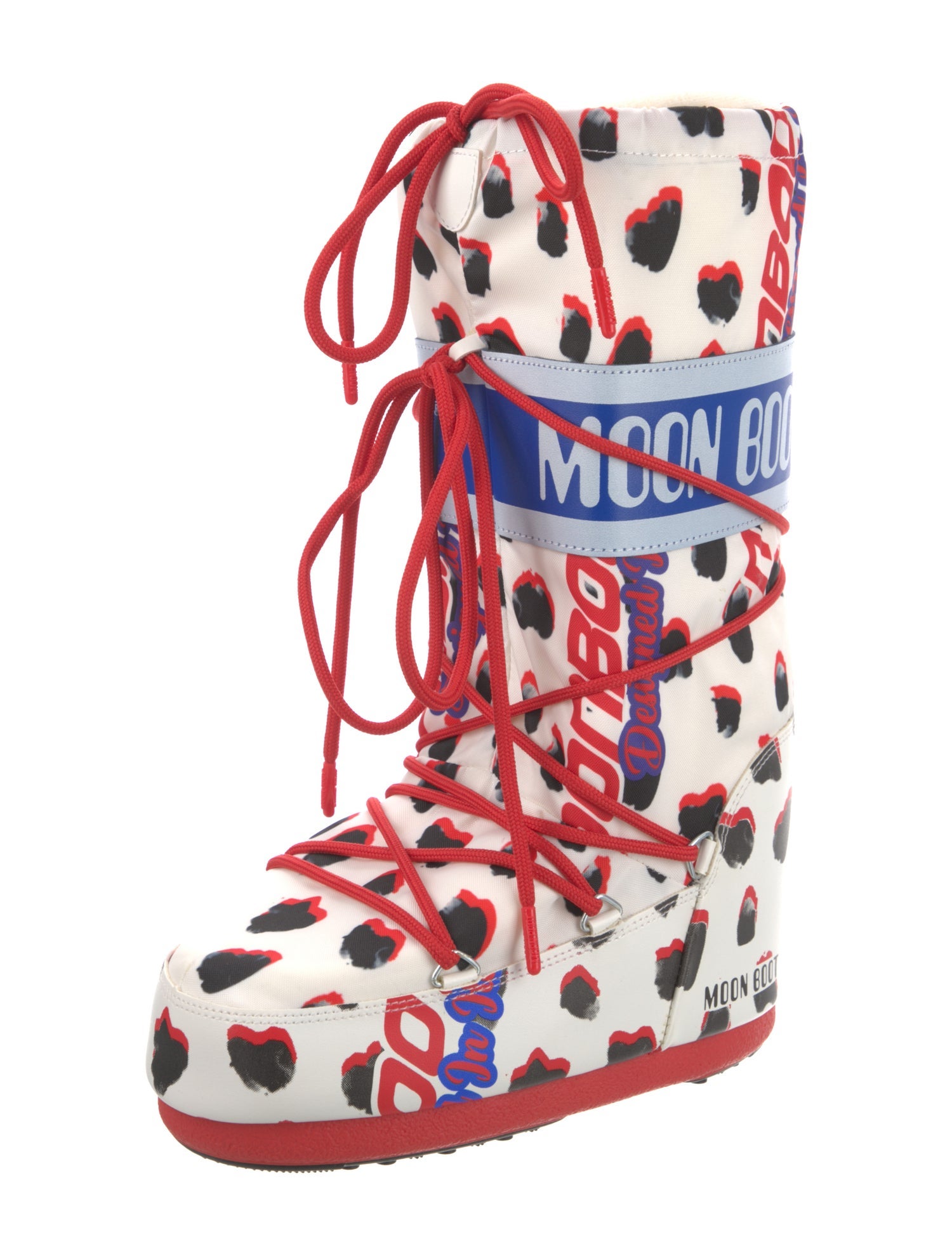 Moon Boot Nylon Printed Lace-Up Boots