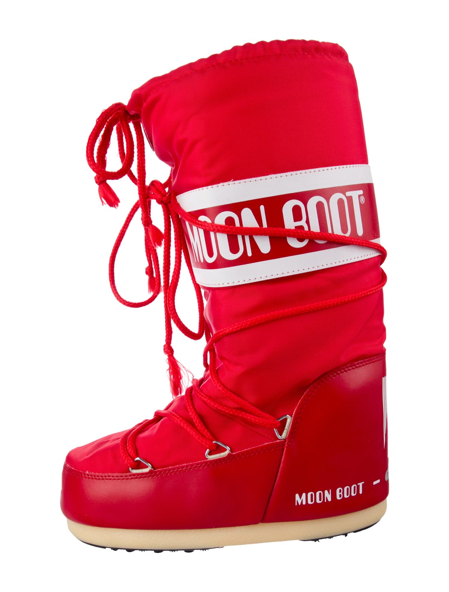 Moon Boot Nylon Graphic Print Lace-Up Boots
