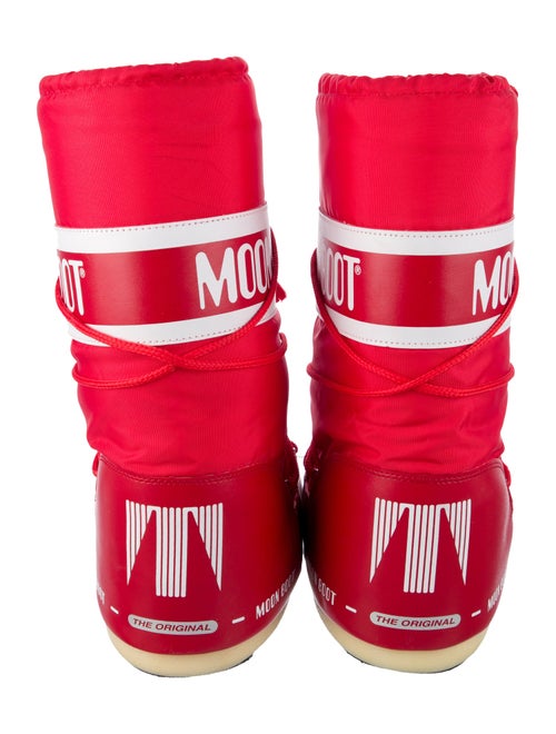 Moon Boot Nylon Graphic Print Lace-Up Boots
