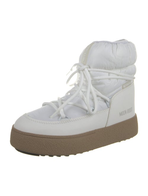 Moon Boot Nylon Colorblock Pattern Lace-Up Boots