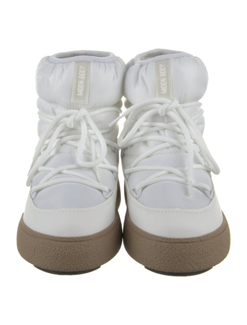 Moon Boot Nylon Colorblock Pattern Lace-Up Boots