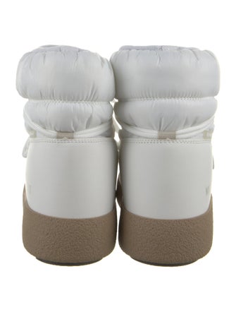 Moon Boot Nylon Colorblock Pattern Lace-Up Boots