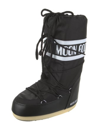 Moon Boot Nylon Graphic Print Lace-Up Boots