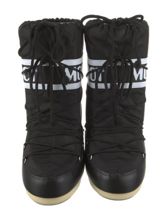 Moon Boot Nylon Graphic Print Lace-Up Boots